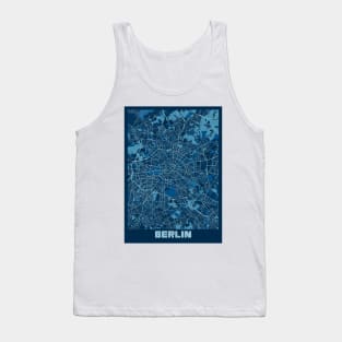 Berlin - Germary Peace City Map Tank Top